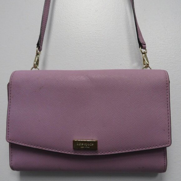 kate spade Lilac Laurel Way 'Winni' Crossbody Clutch with Removable Strap